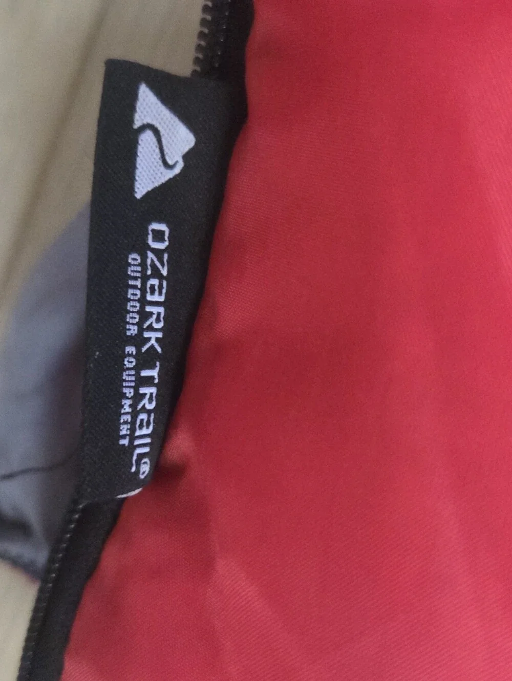 Ozark Trail Red Quilted Sleeping Bag- Bold Solid Red